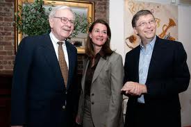 Bill and Melinda Gates with Warren Buffett